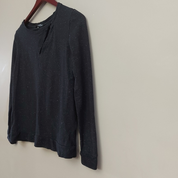 A.P.C. sweatshirt with cut out detail and silver fleck - Picture 3 of 6